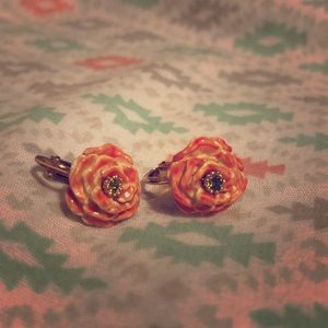 Les Nereides Flower Ear Clips